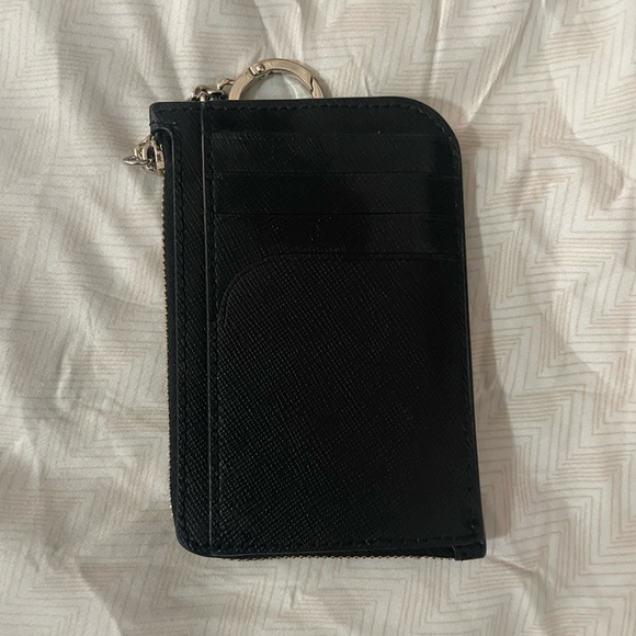 Kate Spade Black Leather Key Ring Pouch - Picture 2 of 2